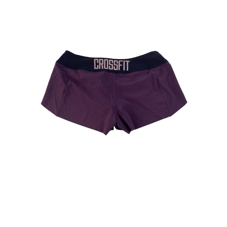 Womens Reebok CrossFit Purple Athletic Training Shorts Size XL