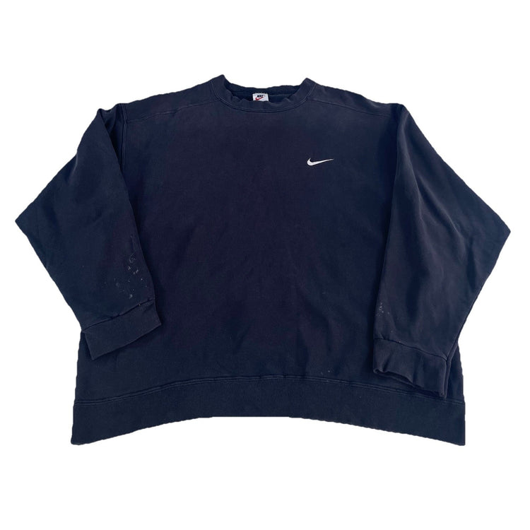 Men’s Vintage Nike Classic Black Pullover Sweatshirt Size L