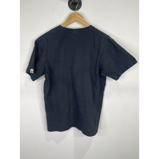Men’s A Bathing Ape Bape ABC Camo College Black T Shirt Sz Large