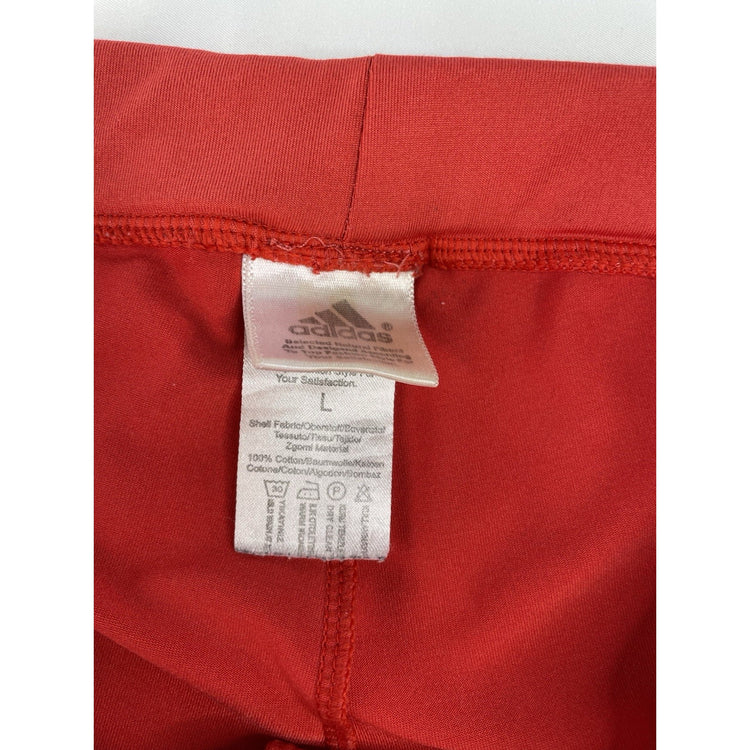 Womens Adidas Red Spandex Shorts Size Large