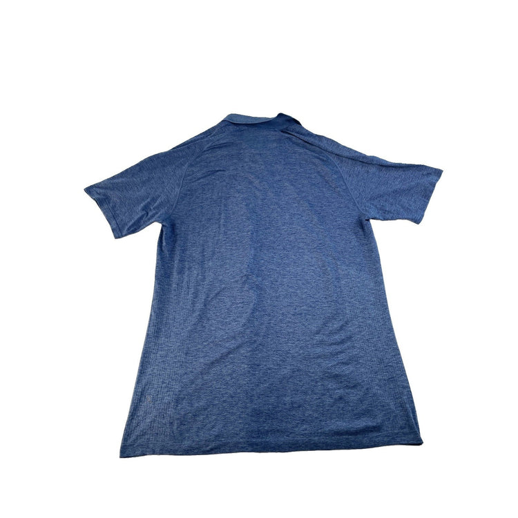 Men's Lululemon "Live in Practice" Performance Polo Shirt Blue Size XL