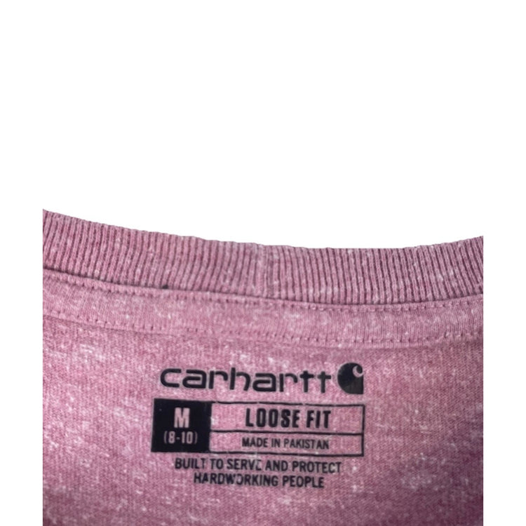 Mens Carhartt Loose Fit Dusty Pink Solid Tee Size M