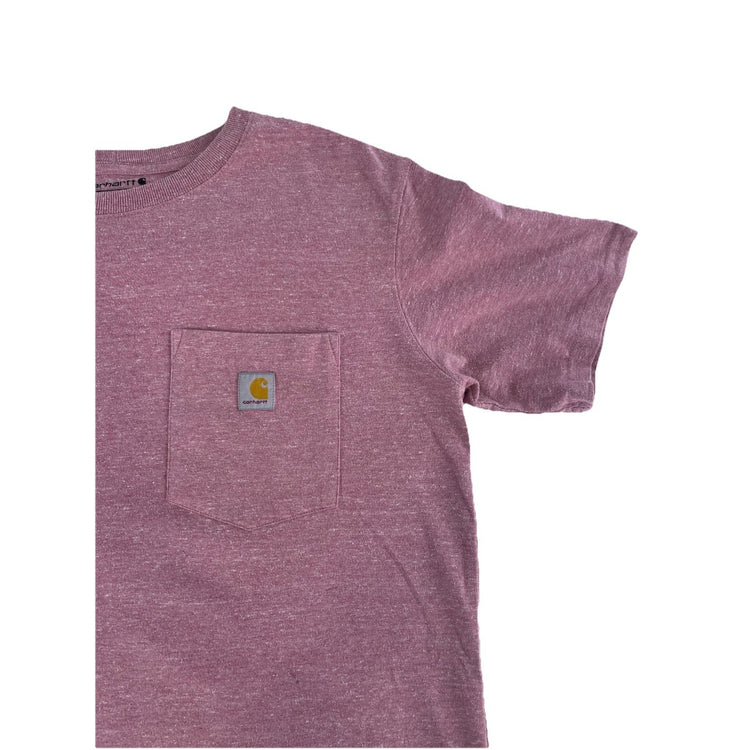 Mens Carhartt Loose Fit Dusty Pink Solid Tee Size M