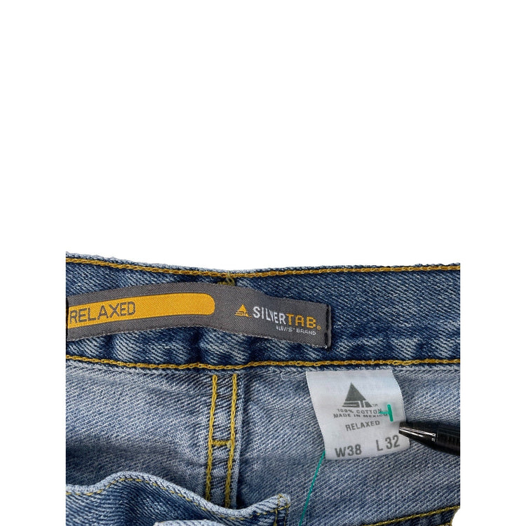 Mens Vintage Levi’s SilverTab Relaxed Fit Blue Denim Jeans Size 38 X 32
