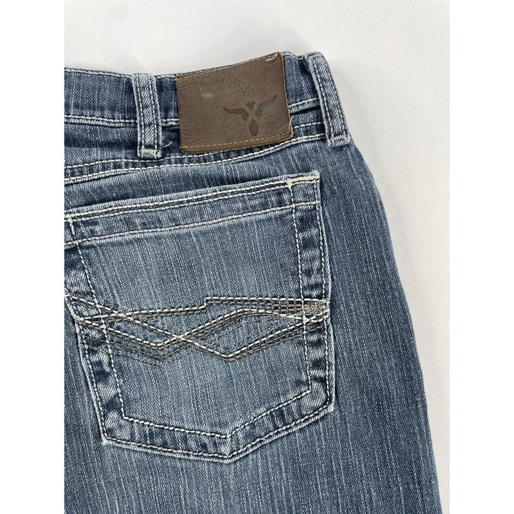 Men’s Wrangler 20X Vintage Bootcut Relaxed Blue Jeans Size 36x32