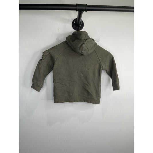 Harley Davidson Pullover Hoodie Youth Size 4T Green Orange Lining