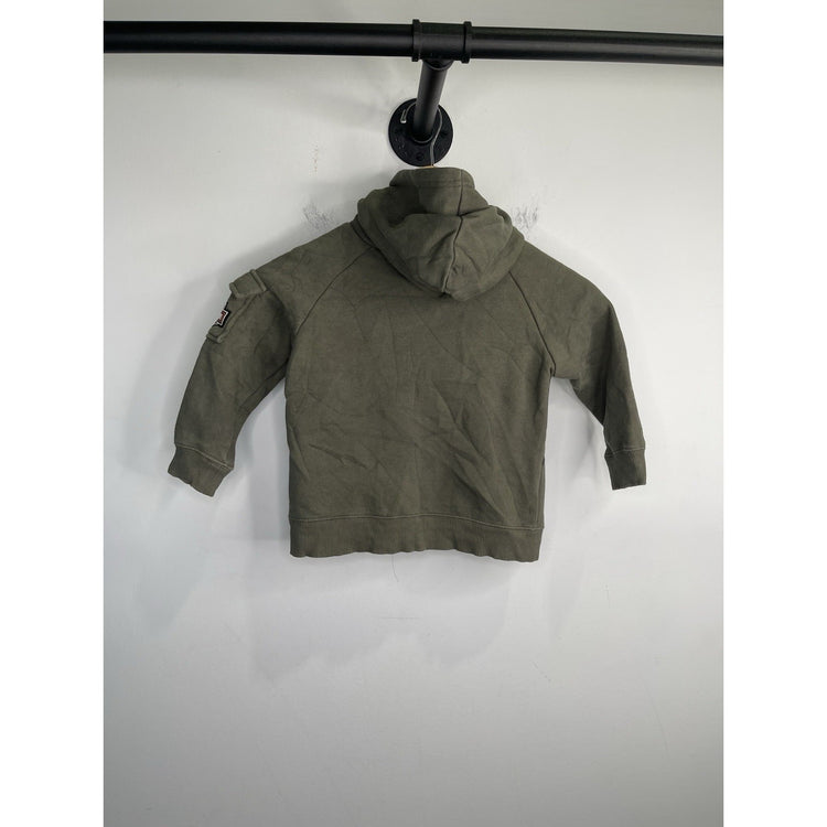 Harley Davidson Pullover Hoodie Youth Size 4T Green Orange Lining