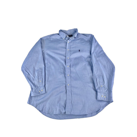 Mens Ralph Lauren Classic Fit Baby Blue ButtonUp Shirt Size 17 1/2 34/35