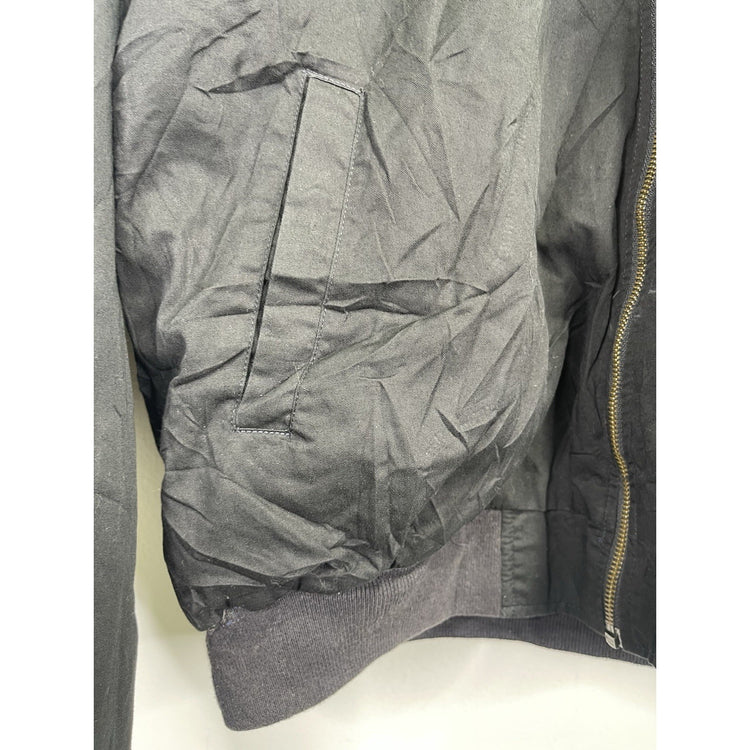 Men’s VTG Marlboro 90s Reversible Bomber Jacket Medium Black / Red Sz Large