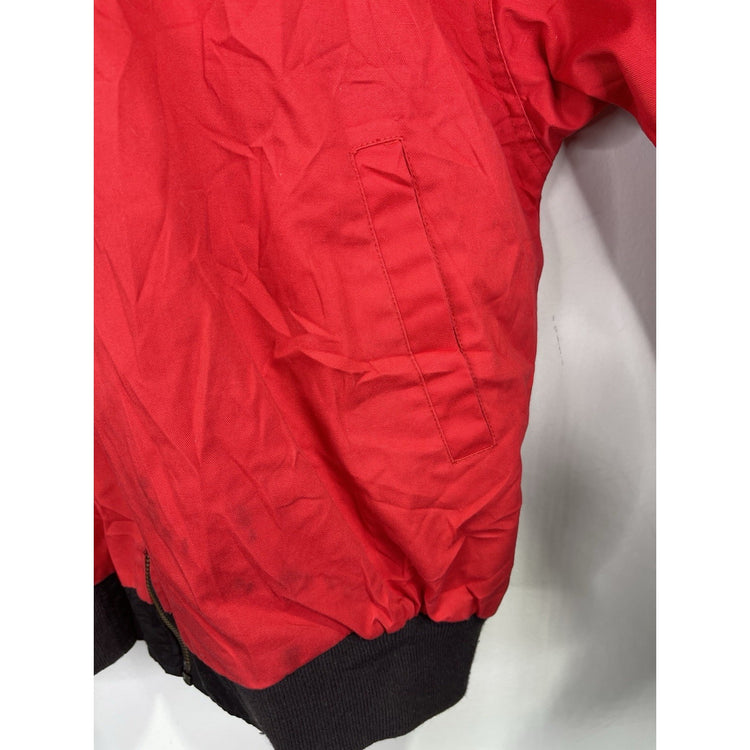 Men’s VTG Marlboro 90s Reversible Bomber Jacket Medium Black / Red Sz Large