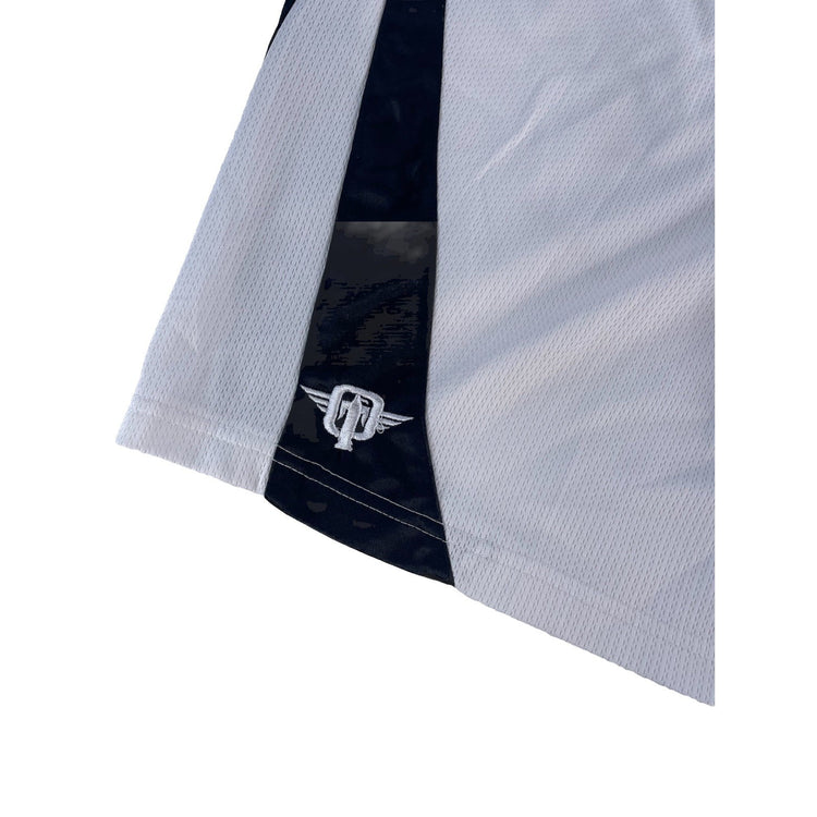 Mens Tapout White & Black Boxing Shorts Size Large