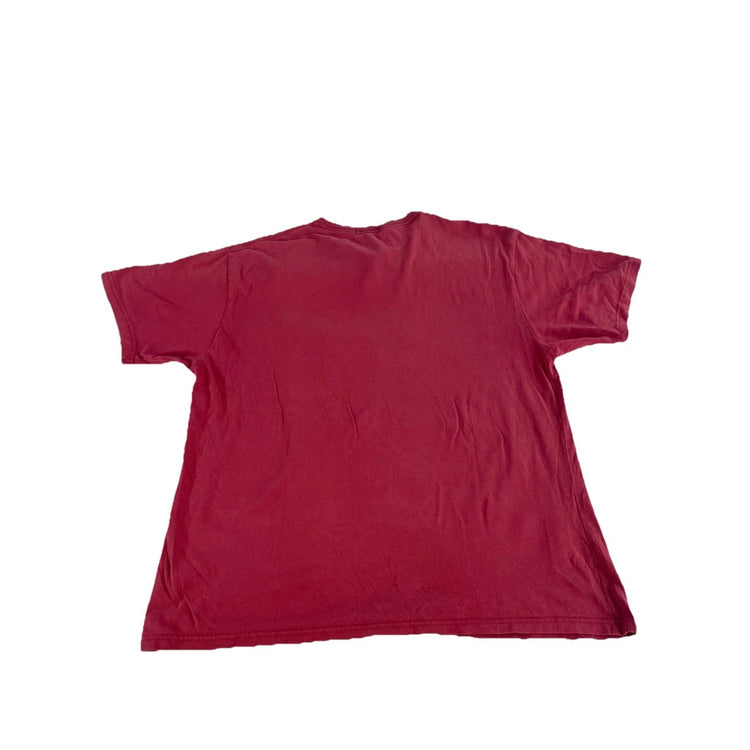 Mens Vintage Gap EST. 1969 T-Shirt Red Distressed Logo Size Xl