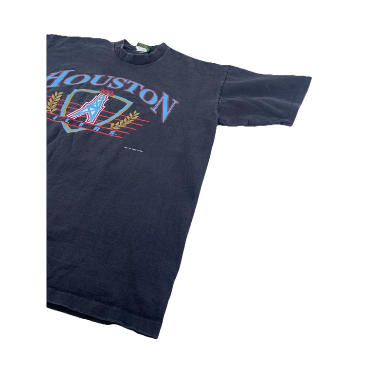 Mens Vintage 1994 Houston Oilers NFL T-Shirt Black Home Team Advantage Size XL