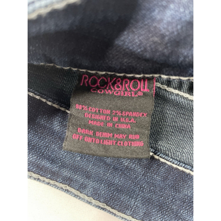 Womens Wrangler Bootcut Blue Jeans Size 31x32