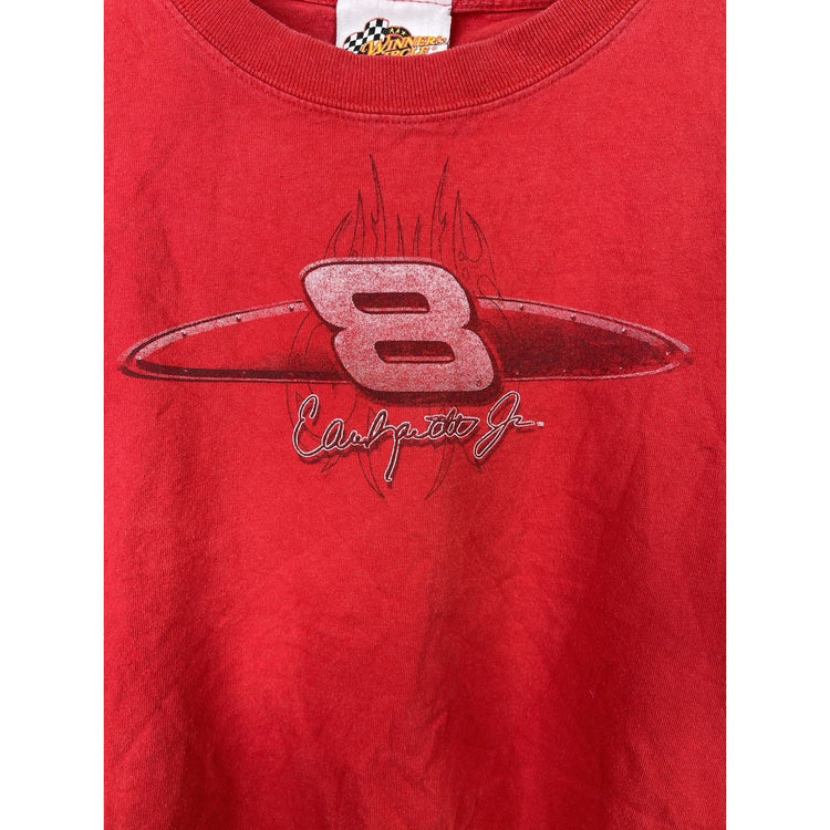 Men’s VTG Dale Earnhardt Jr Shirt Red NASCAR Racing Budweiser #8 T Shirt Sz M