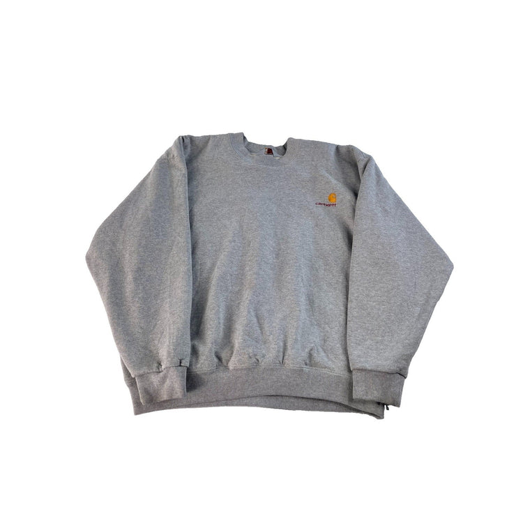 Men's Carhartt Rugged Outdoor Wear Crewneck Sweatshirt Gray Size 2XL