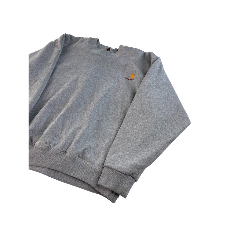 Men's Carhartt Rugged Outdoor Wear Crewneck Sweatshirt Gray Size 2XL