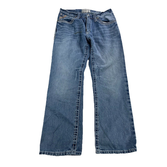 Mens Ariat M4 Relaxed Bootcut Blue Jeans Size 32x30