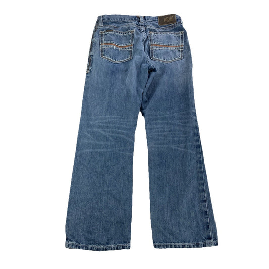 Mens Ariat M4 Relaxed Bootcut Blue Jeans Size 32x30