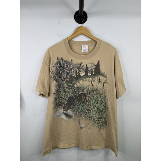 Vintage 1995 Bears Nature T-shirt Size Xl