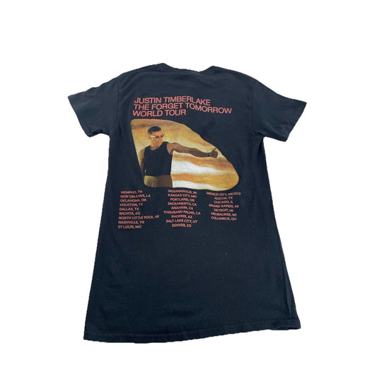 Womens Vintage Justin Timberlake The Forget Tomorrow World Tour Tee Size S