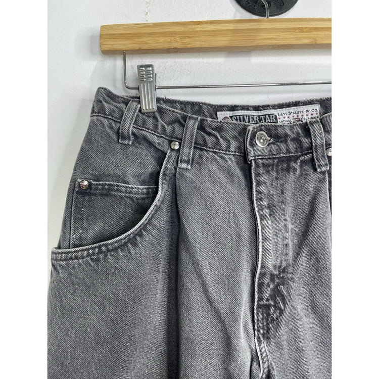 Vintage Y2k Levis Silvertab Baggy Jeans Black Skater Wide Leg Size True 34x34