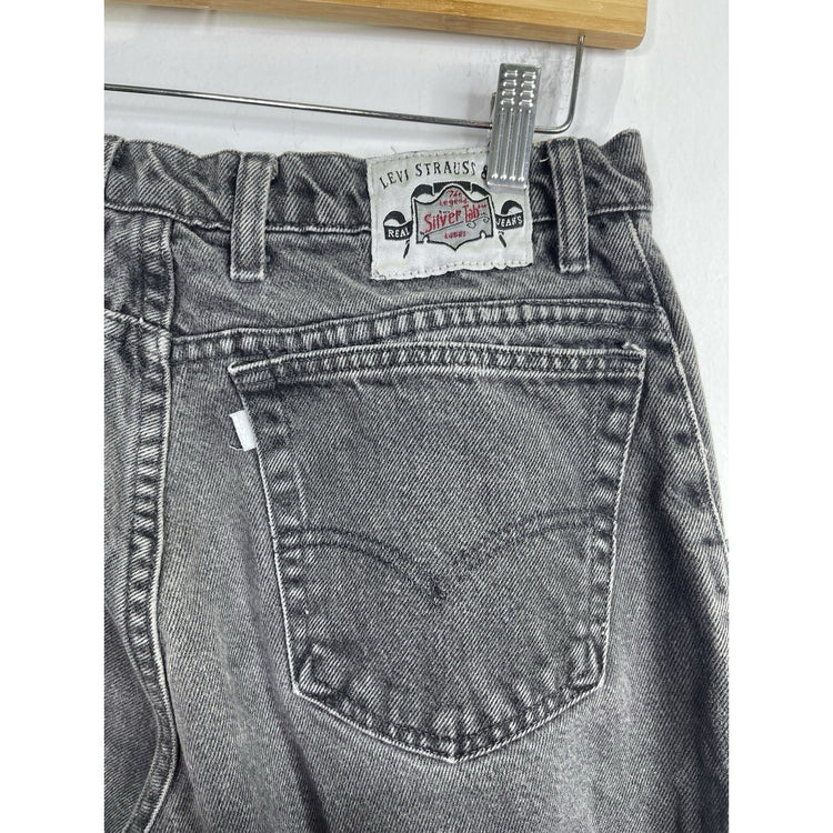 Vintage Y2k Levis Silvertab Baggy Jeans Black Skater Wide Leg Size True 34x34