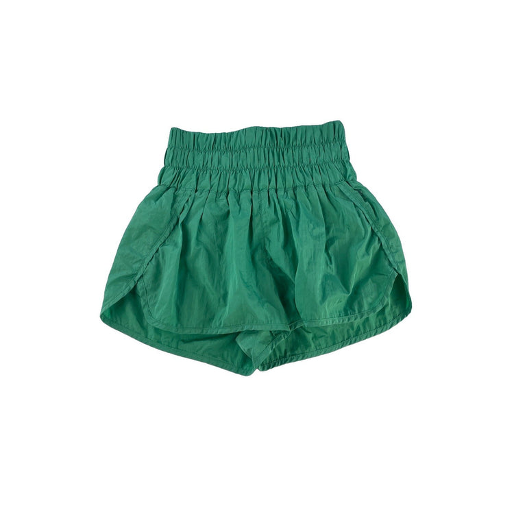 Womens Free People FP Movement Kelly Green High Rise The Way Home Shorts SIZE M