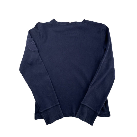 Womens Lauren Ralph Lauren Size Small Petite Navy Blue Long Sleeve