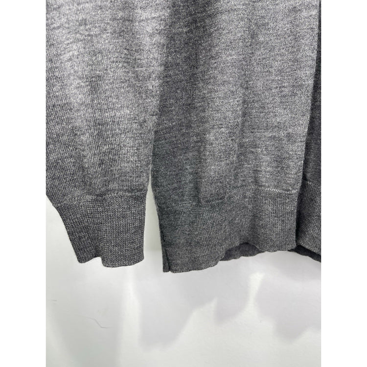 Men’s Dark Gray Polo Ralph Lauren Lightweight V Neck Long Sleeve Shirt Sz S