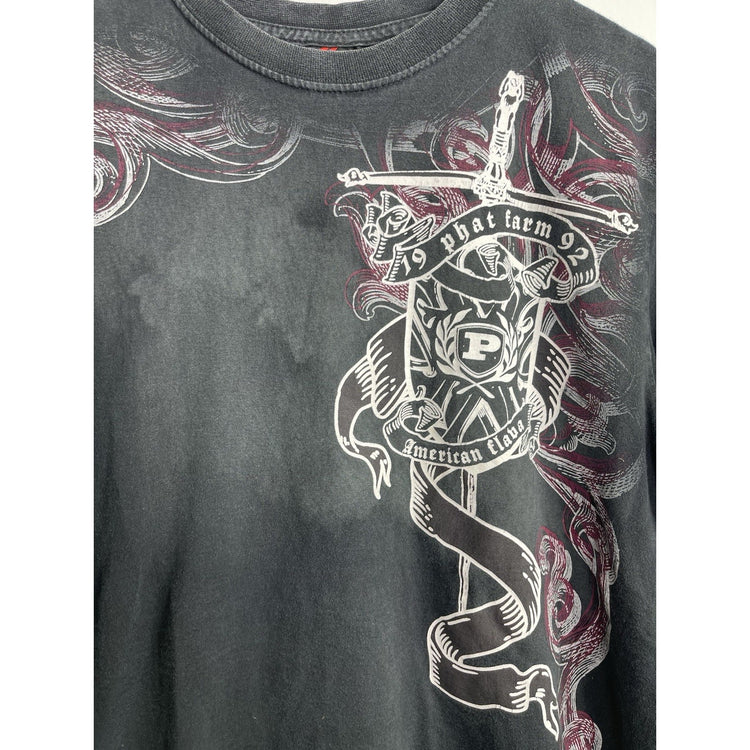 Y2k Mens Phat Classics Black T-shirt Size Medium