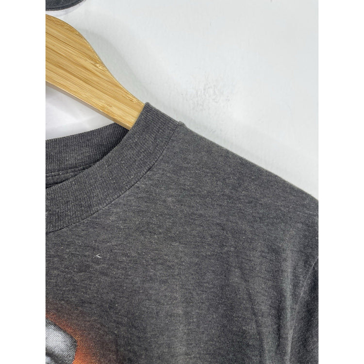 Men’s Vintage 3D Emblem “Way Of Life” Biker Gray T Shirt Sz Medium