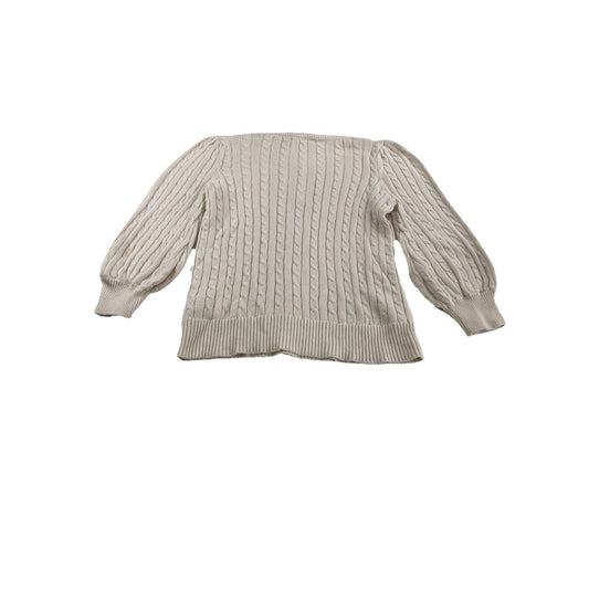 Womens Lauren Ralph Lauren Size Medium White Knitted Sweater