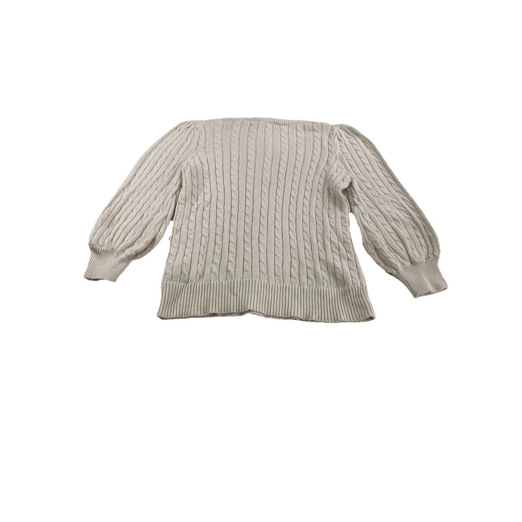 Womens Lauren Ralph Lauren Size Medium White Knitted Sweater