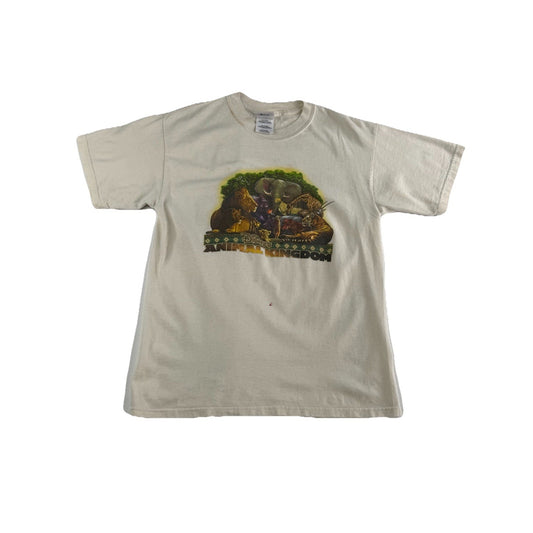 Kids Vintage Disney White Animal Kingdom Graphic Shirt Size Xl