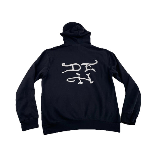 Unisex Ed Hardy Graphic Black Hoodie Size S