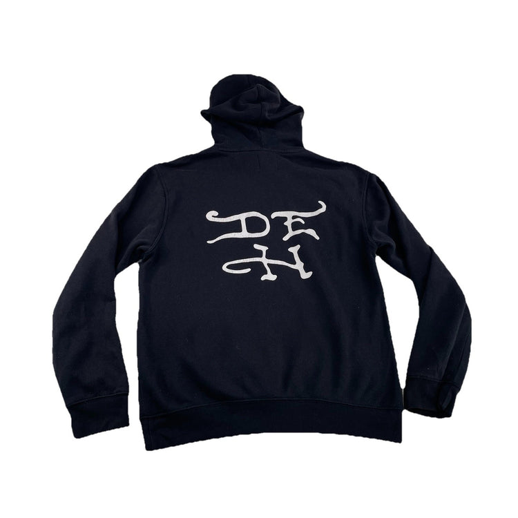 Unisex Ed Hardy Graphic Black Hoodie Size S