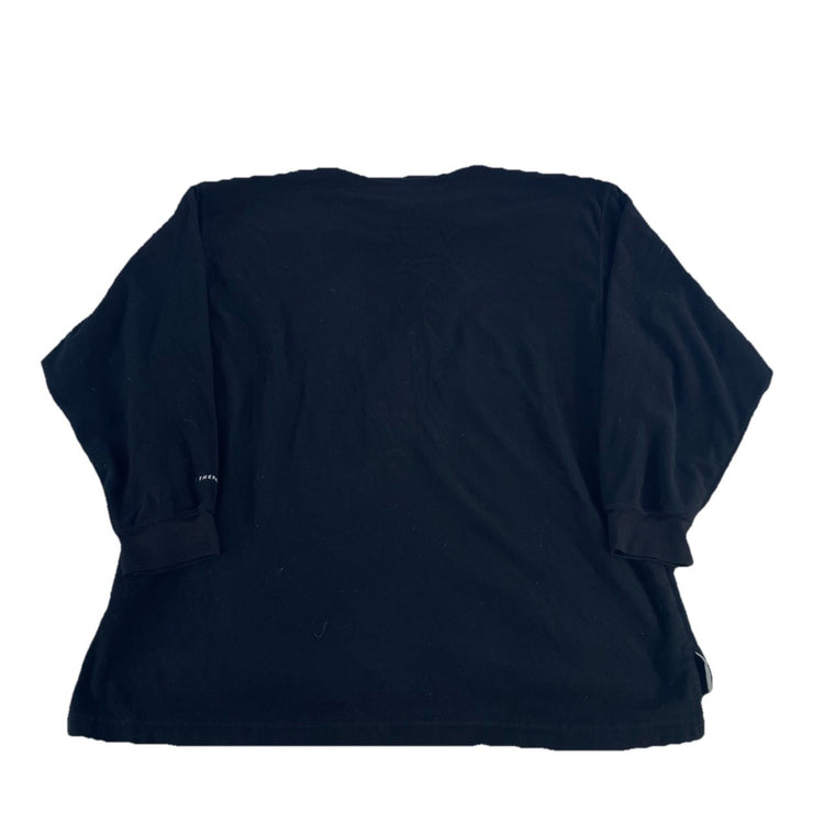 Mens Vintage Nike Classic Black Thermal Fit Sweatshirt Size L