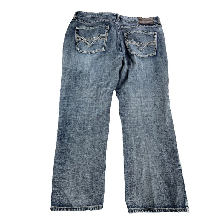 Men’s Rock&Roll Straight Bootcut Relaxed Denim Jeans Size 40x30
