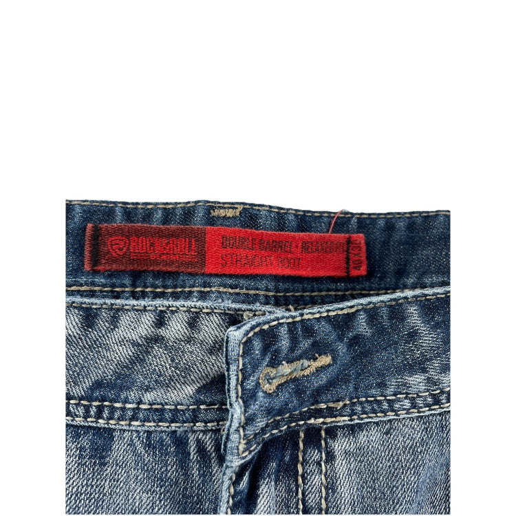 Men’s Rock&Roll Straight Bootcut Relaxed Denim Jeans Size 40x30