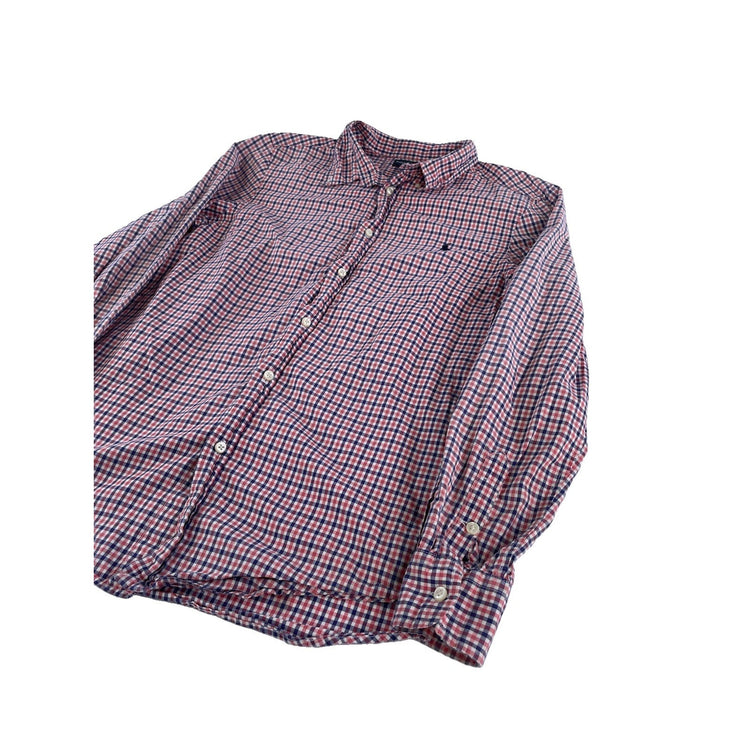 Youth Boys Ralph Lauren ButtonUp Shirt Multicolor Plaid Pattern Size Xl