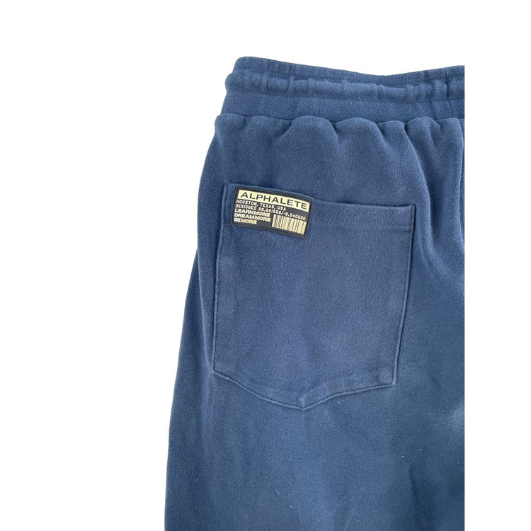 Mens Alphalete Blue Slim Joggers Size Large