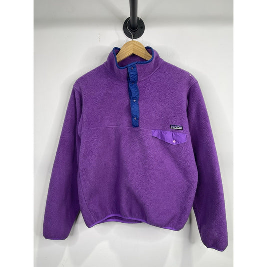 Vintage Patagonia Fleece Sweatshirt Adult Large Small Snap Neck Jacket