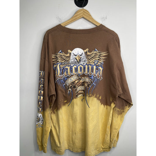 Men’s 87th Annual Laconia Motorcycle Week 2010s Graphic Long Sleeve Sz 2XL