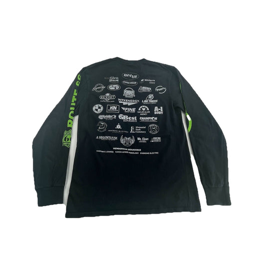 Men’s Port & Company Vintage Black Long Sleeve 40 Anniversary Tulsa Abate Size M
