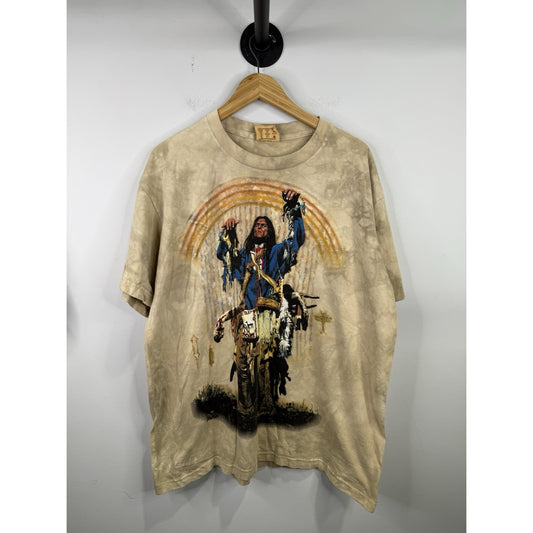 Vintage 2000 Native American “the Mountain” T-shirt Size Xl