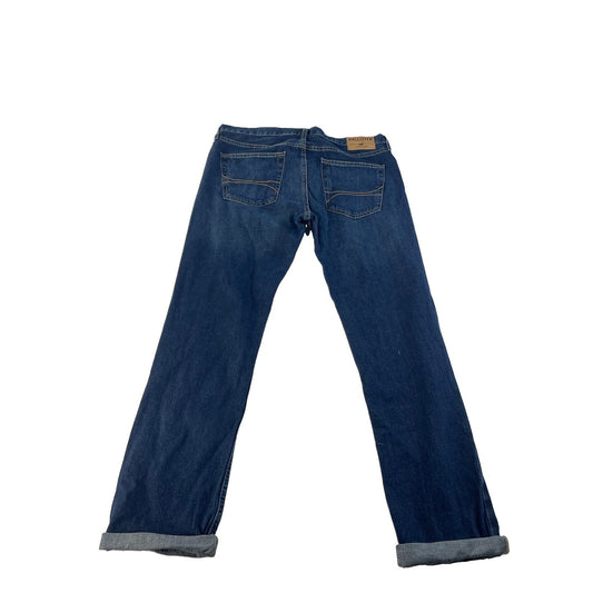Mens Hollister Slim Straight Blue Jeans Size 34X32