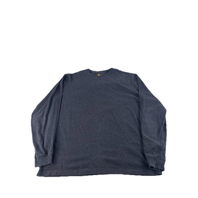 Mens Carhartt Original Fit Longsleeve Logo Print Solid Shirt Size L