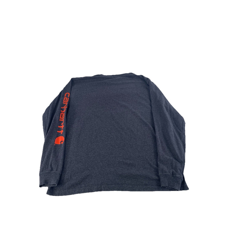 Mens Carhartt Original Fit Longsleeve Logo Print Solid Shirt Size L