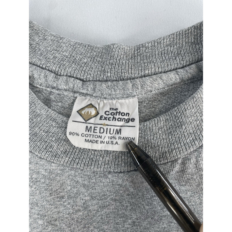 Mens The Cotton Exchange Purdue Football Solid Light Gray Tee Size M